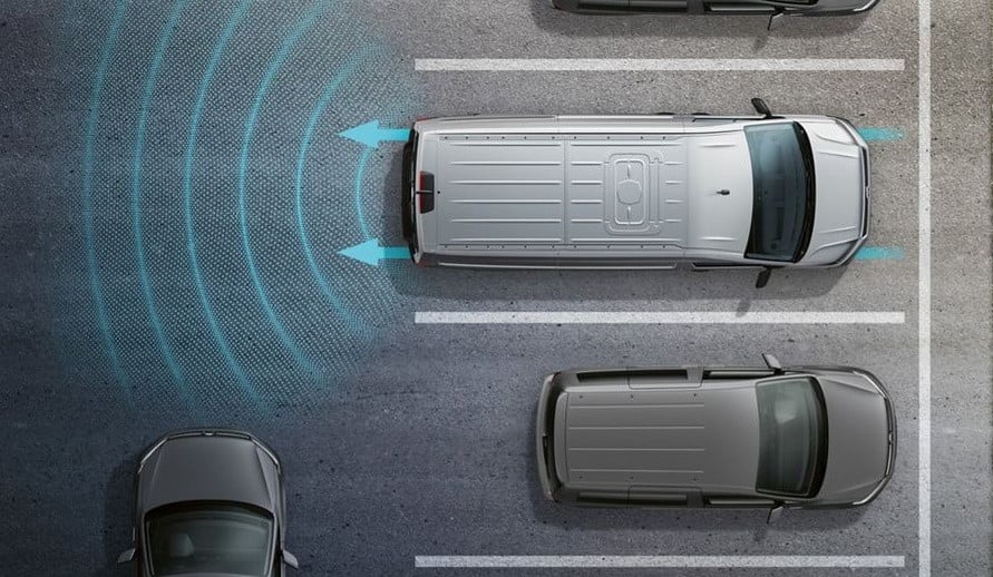VOLKSWAGEN CADDY obrázek pro znázornění asistentu pro couvání